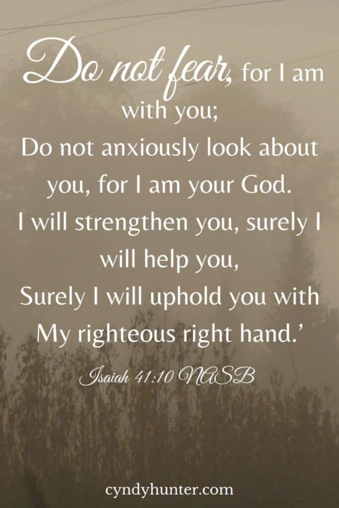 Isaiah 41:10 Trust in the Lord