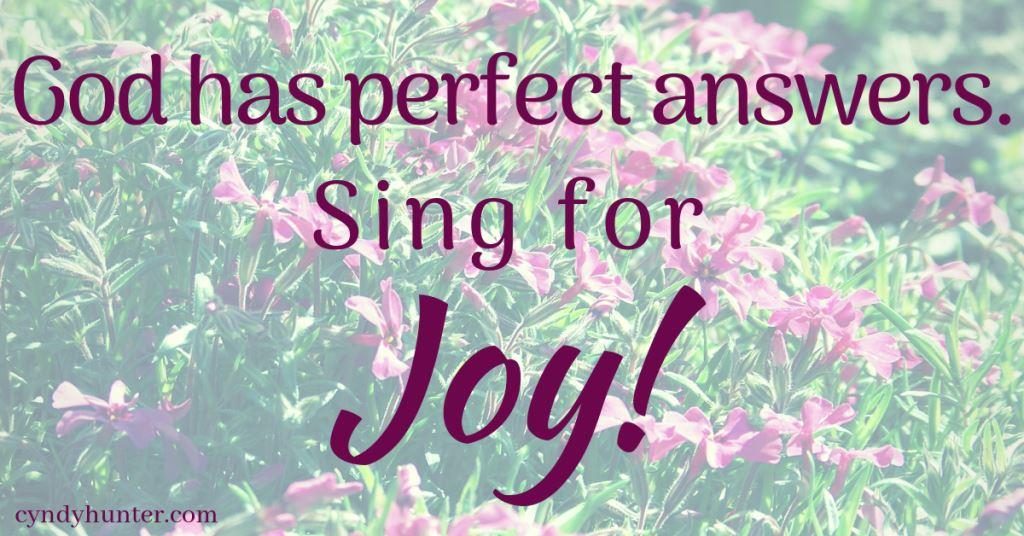Sing for Joy! Shout joyfully to God our strength! God is good. By singing praises, we walk in joy and God strength. #Christianliving #Godstrength #joy