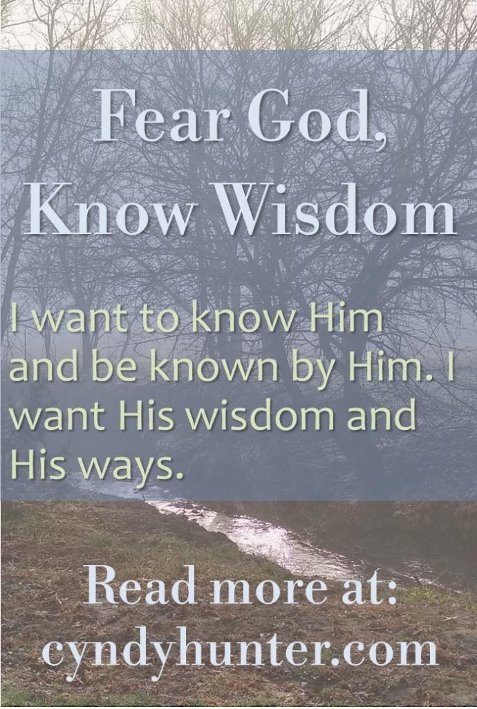 Read the Blog: Fear God, Know Wisdom