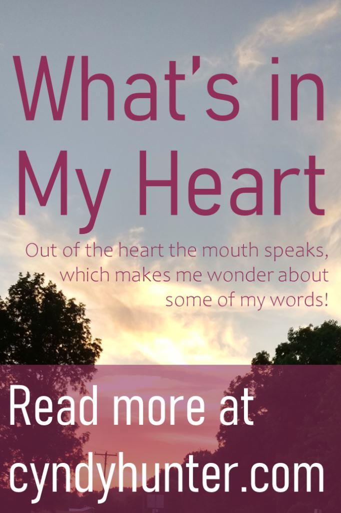 What's in My Heart. A Christian Blog to read.