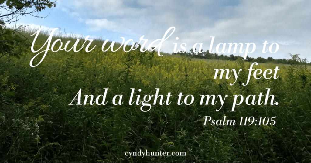 Psalm 119:105 Thy word is a lamp unto my feet and a light unto my path.