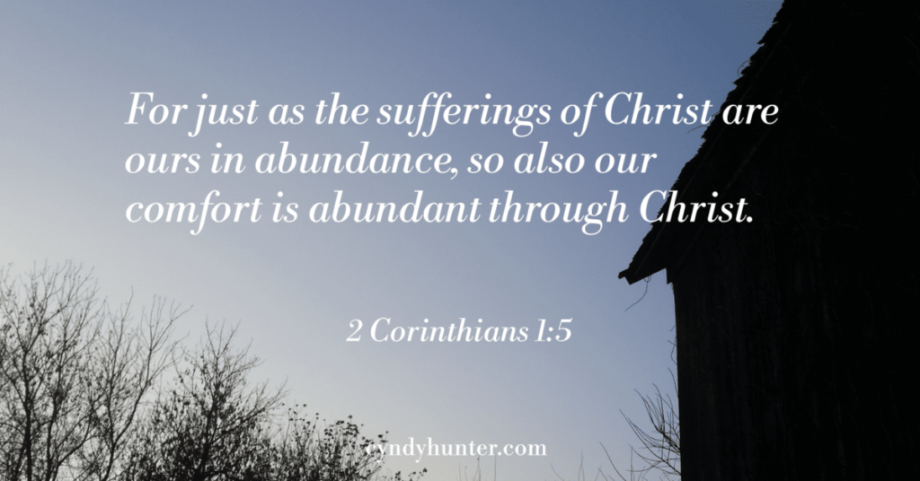 Blog on Suffering 2 Corinthians 1:5